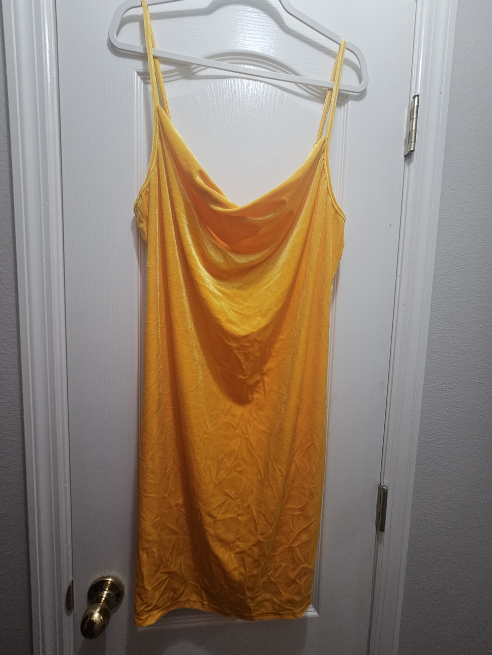 Yellow Slip Dress Nightgown - Velvet